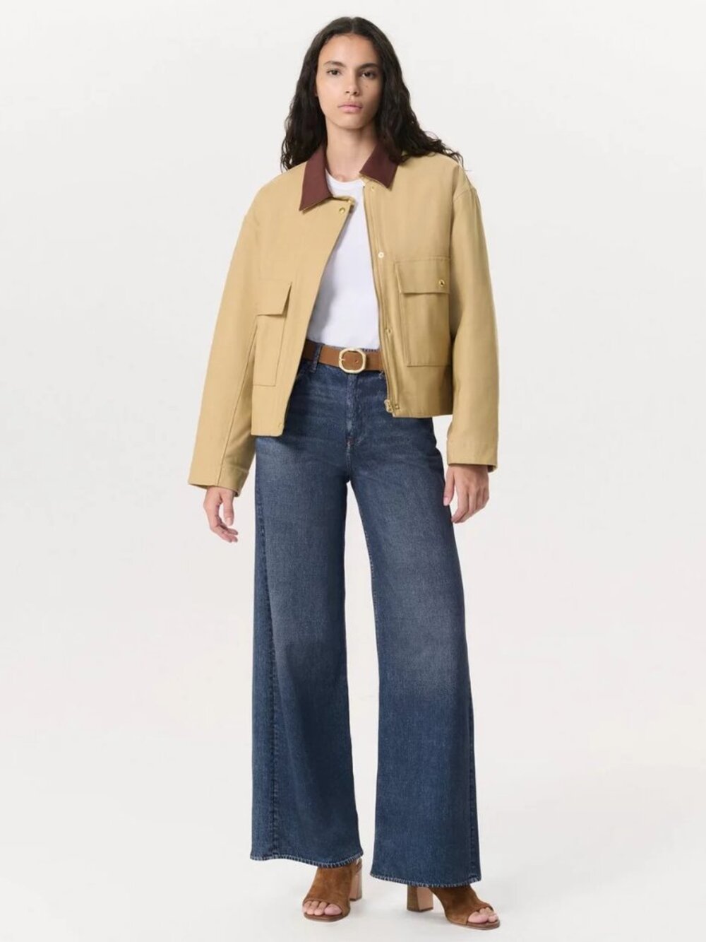 Rag & Bone Miramar Sofie Wide-Leg Pants Kimber Cotton Terry Womens 27